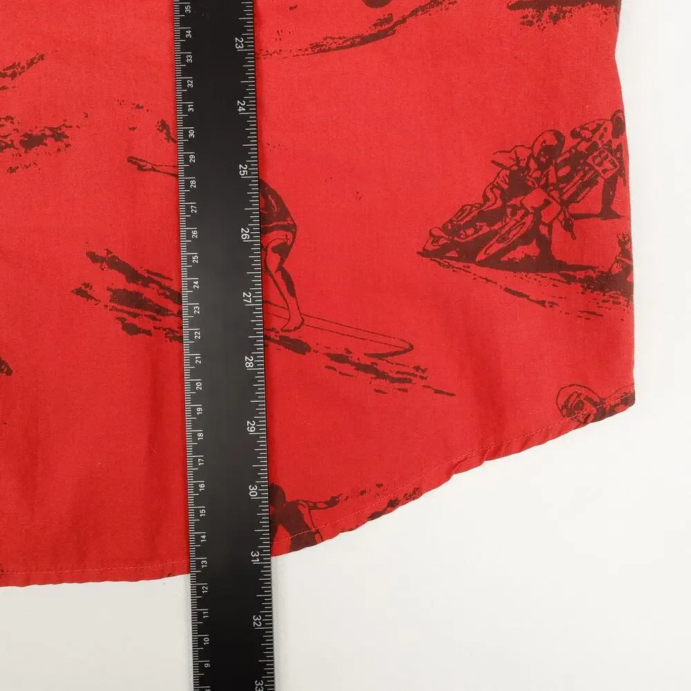 Iron And Resin Freedom Riders Mens 2XL Button Down Short Sleeve Shirt Motorbike - Picture 4 of 10